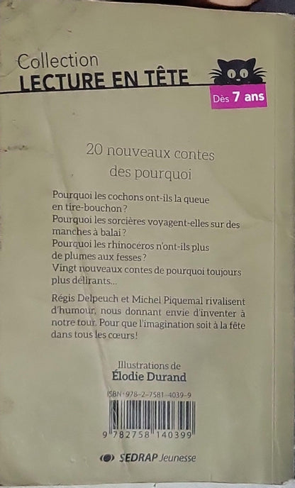20 nouveaux contes des pourquoi By Michel Piquemal and Régis Delpeuch