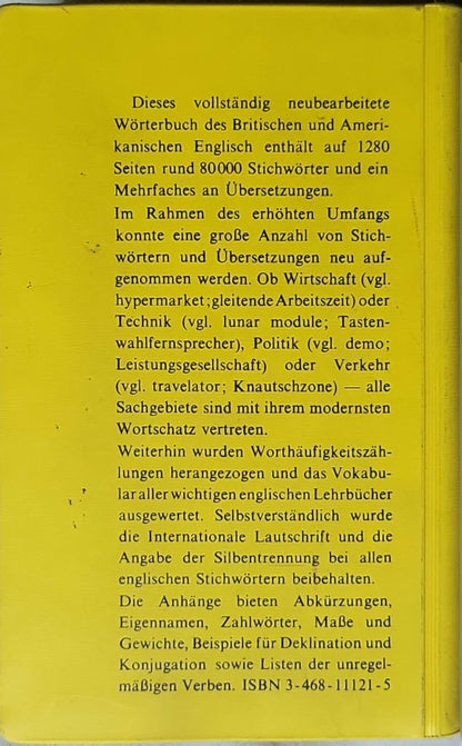 Langenscheidts Taschenwörterbuch Englisch: Englisch–Deutsch / Deutsch–Englisch — Rund 80 000 Stichwörter auf 1280 Seiten