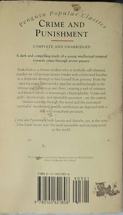 Crime and Punishment (1998): Complete and Unabridged — Penguin Popular Classics By Fyodor Dostoyevsky