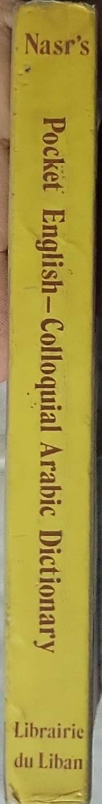 Nasr's Pocket English-Colloquial Arabic Dictionary (1972) By Raja T. Nasr