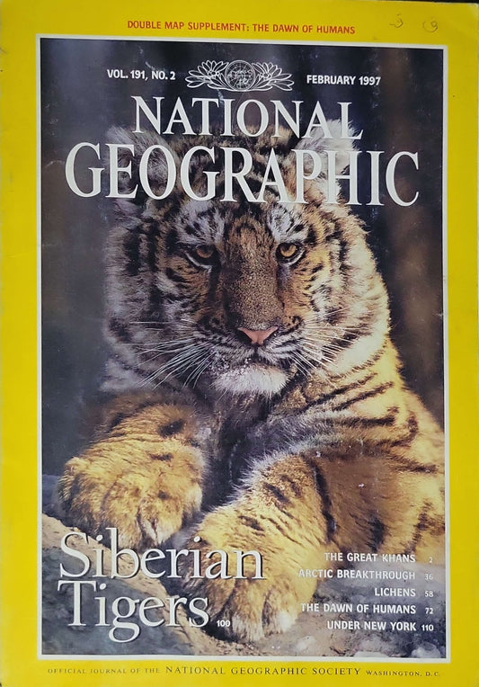 Siberian Tigers (1997): National Geographic, Vol. 191, No. 2 — February 1997