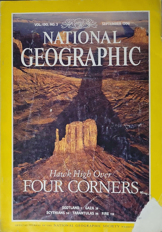 National Geographic (1996) — Hawk High Over Four Corners (September 1996): Vol. 190, No. 3 (September 1996)