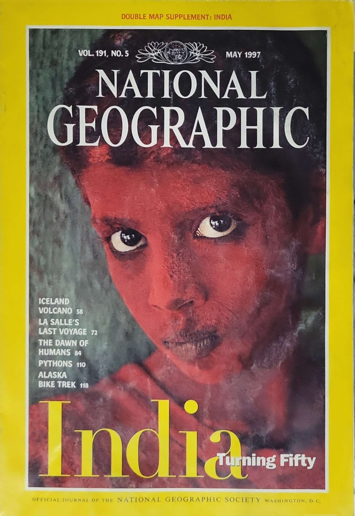 National Geographic (May 1997): Vol. 191, No. 5 — "India: Turning Fifty"