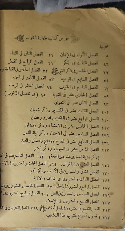 طهارة الذنوب: واختصار لعلام الغيوب (في علم التصوف) By عبد العزيز الديريني