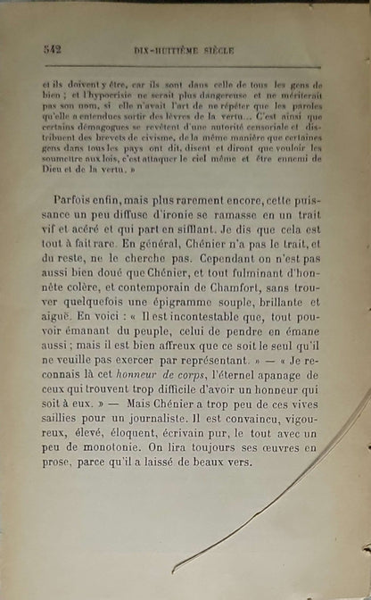 Dix-huitième siècle : Études littéraires: Vingt-huitième édition By Émile Faguet