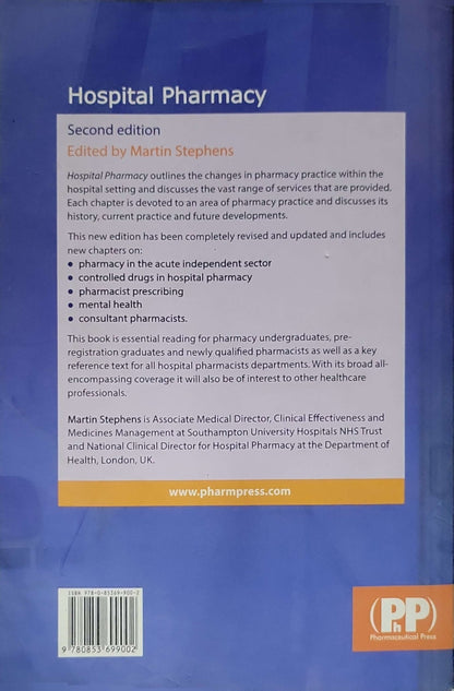 Hospital Pharmacy: Second edition By Martin Stephens