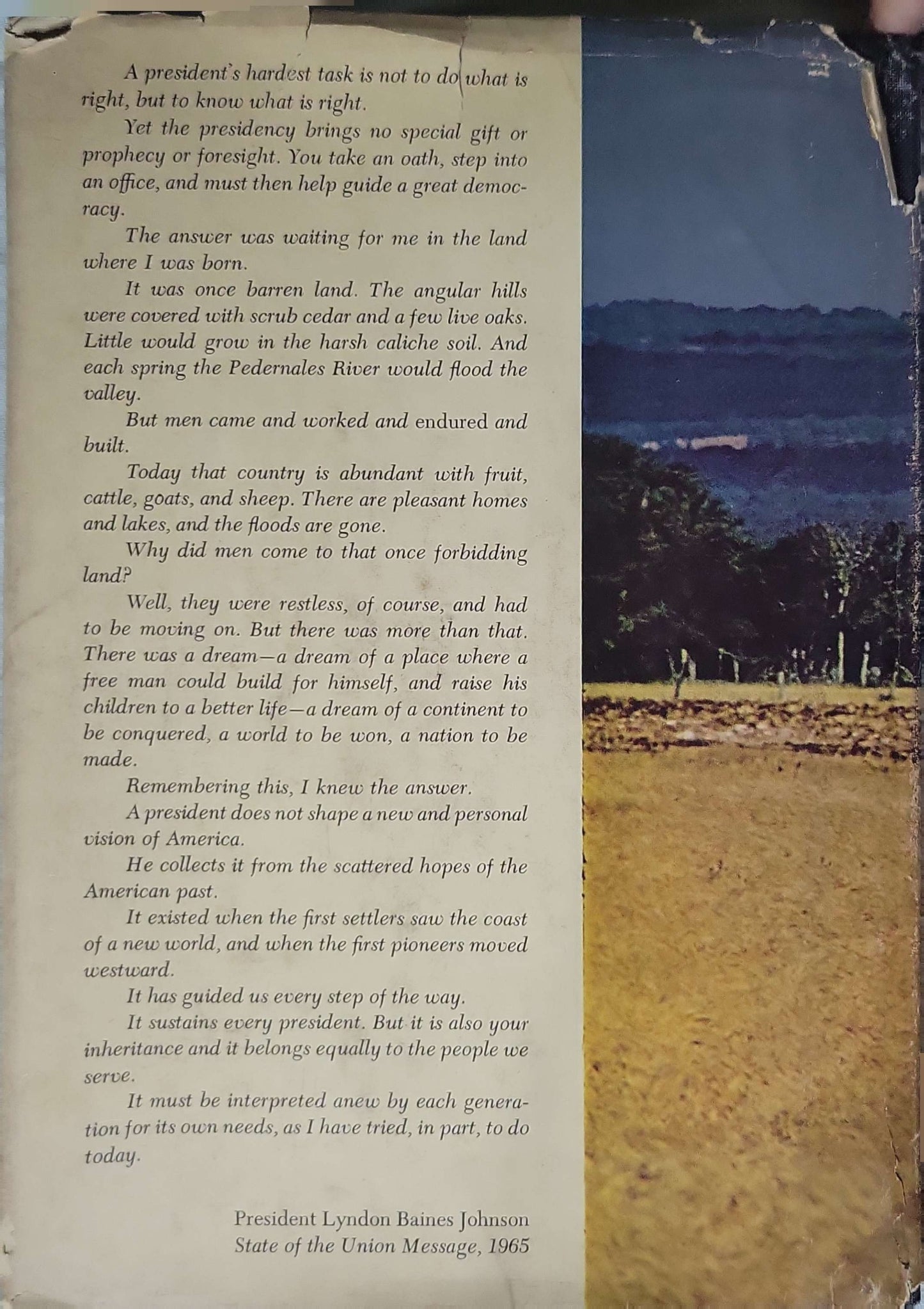 LBJ Country (1965): The country that shaped a President. Illustrated. By Bill Porterfield