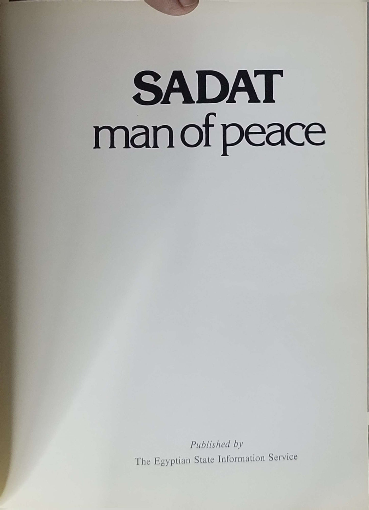 Sadat: Man of Peace