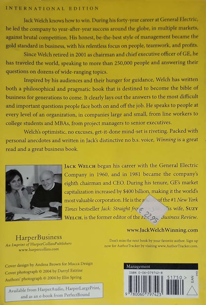 WINNING By Jack Welch and Suzy Welch