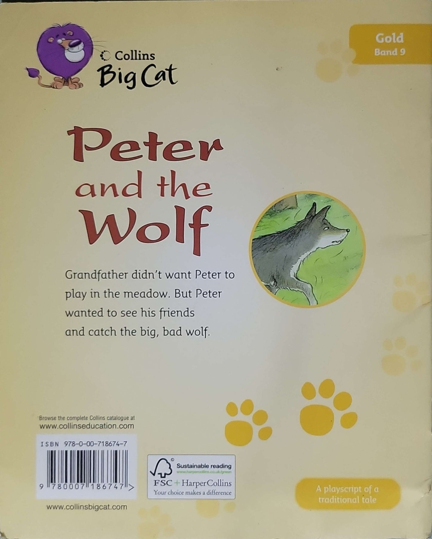 Peter and the Wolf: Gold Band 9; A playscript of a traditional tale By Diane Redmond and John Bendall-Brunello