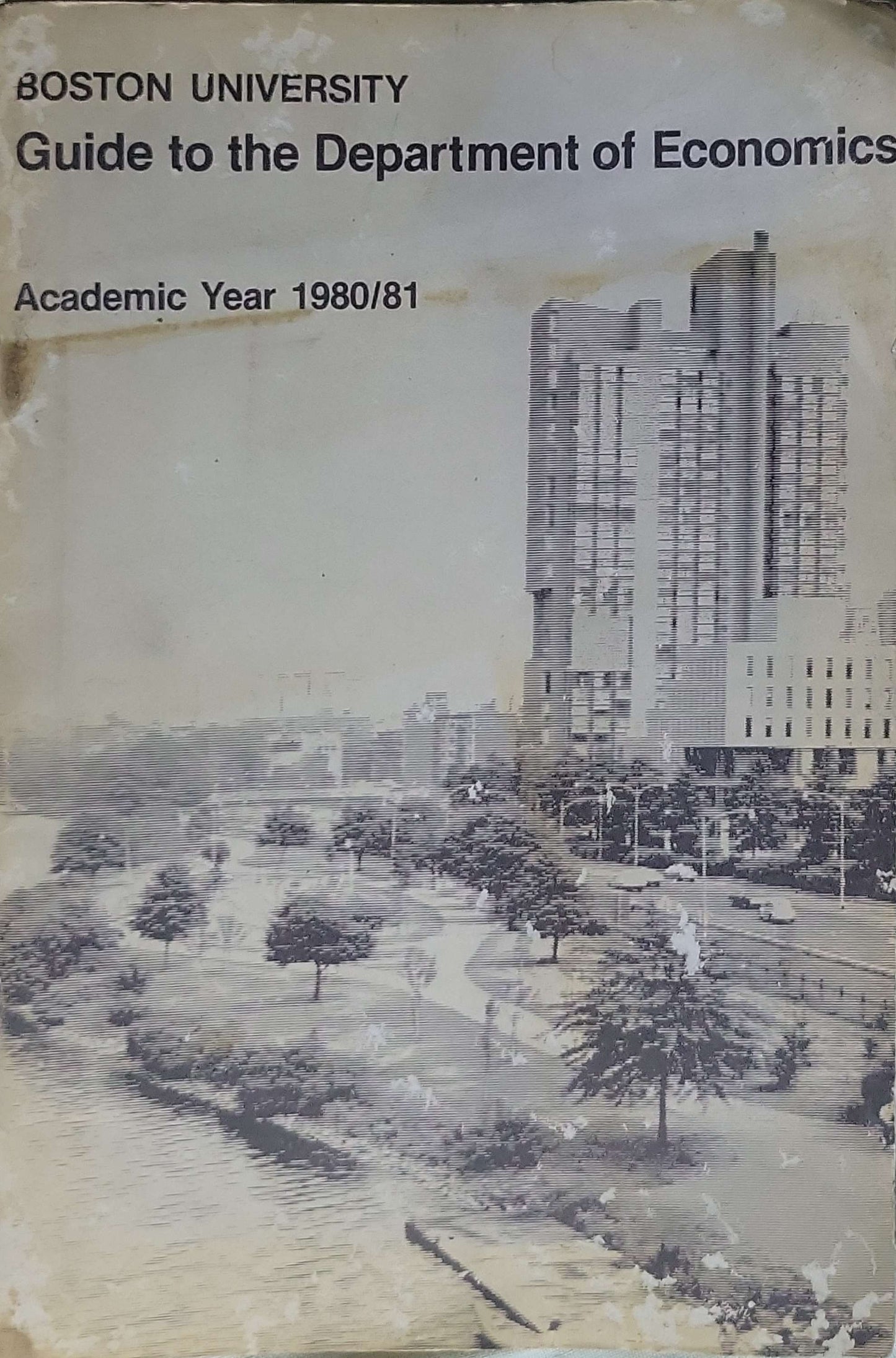 Guide to the Department of Economics (Academic Year 1980/81): Academic Year 1980/81