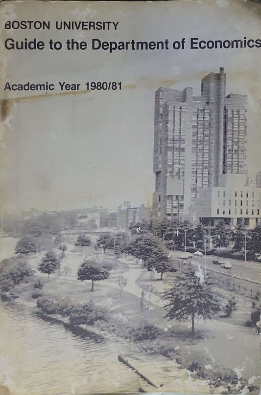 Guide to the Department of Economics (Academic Year 1980/81): Academic Year 1980/81