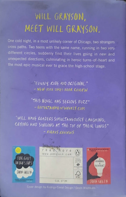 Will Grayson, Will Grayson (2011): Penguin paperback (U.K. edition) By John Green and David Levithan