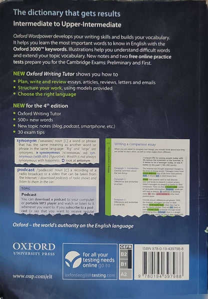 Oxford Wordpower Dictionary (2012): 4th Revised edition