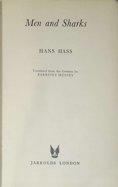 Men and Sharks By Hans Hass