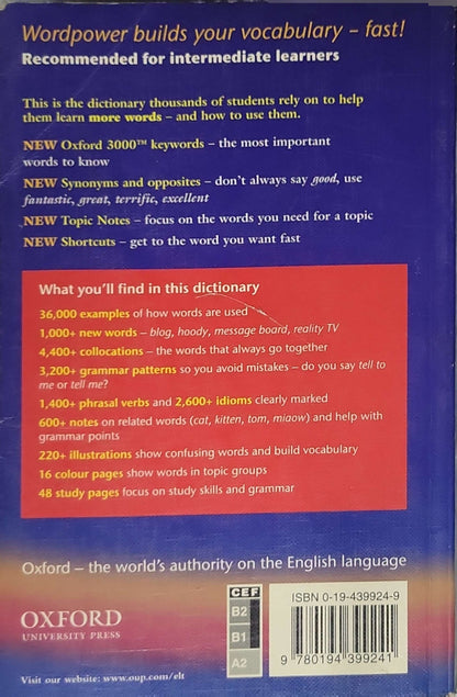 Oxford Wordpower Dictionary (New 3rd edition): New 3rd edition