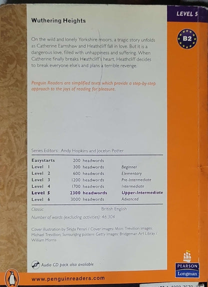 Wuthering Heights (2020): Penguin Readers Level 5 (Abridged ELT Graded Reader) By Emily Brontë