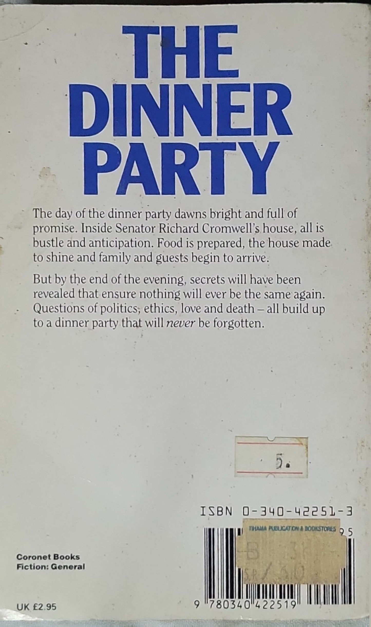 The Dinner Party (1988) By Howard Fast