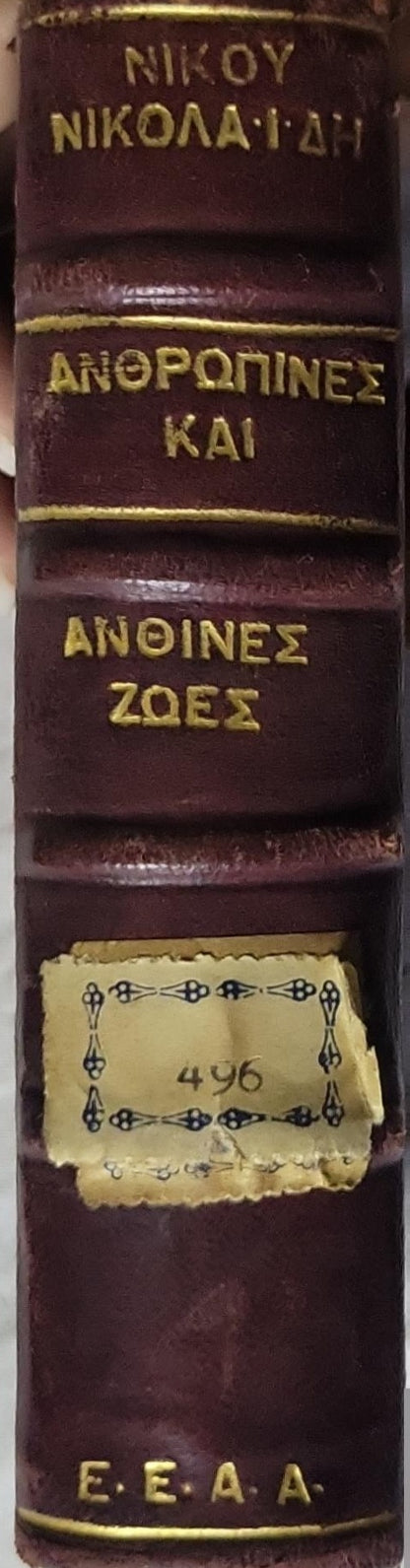 Ανθρωπινες και ανθινες ζωες: Βιβλίο πρώτο (1920): Βιβλίο πρώτο By Νίκος Νικολαΐδης