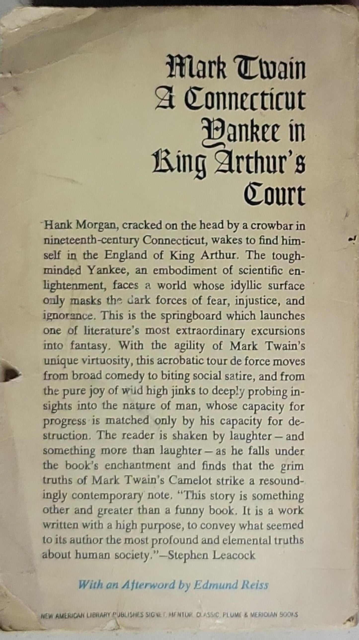A Connecticut Yankee in King Arthur's Court