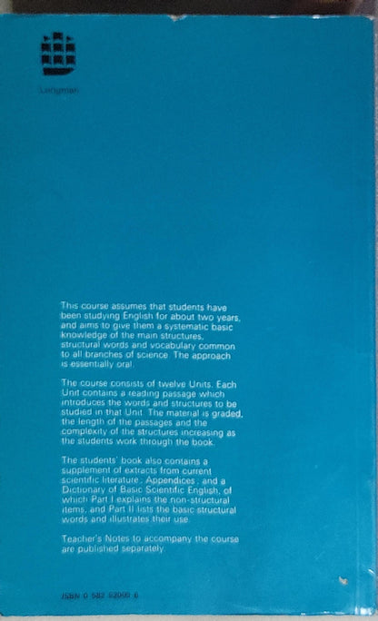 A course in basic scientific English: Students book