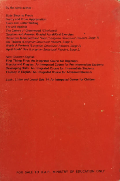 A First Book in Comprehension, Precis and Composition By L. G. Alexander