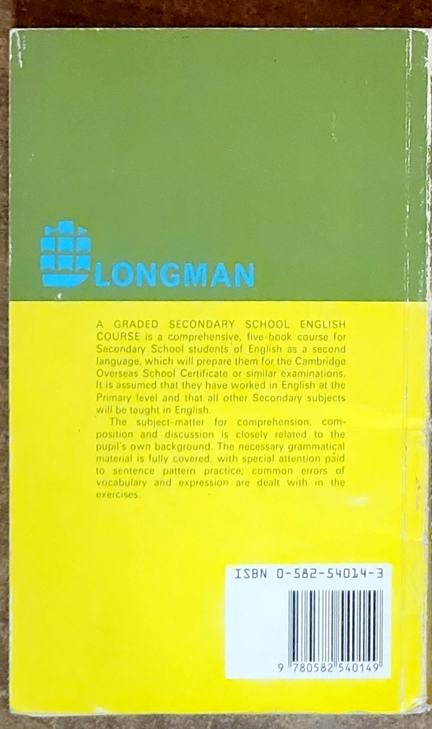 A Graded Secondary School English Course