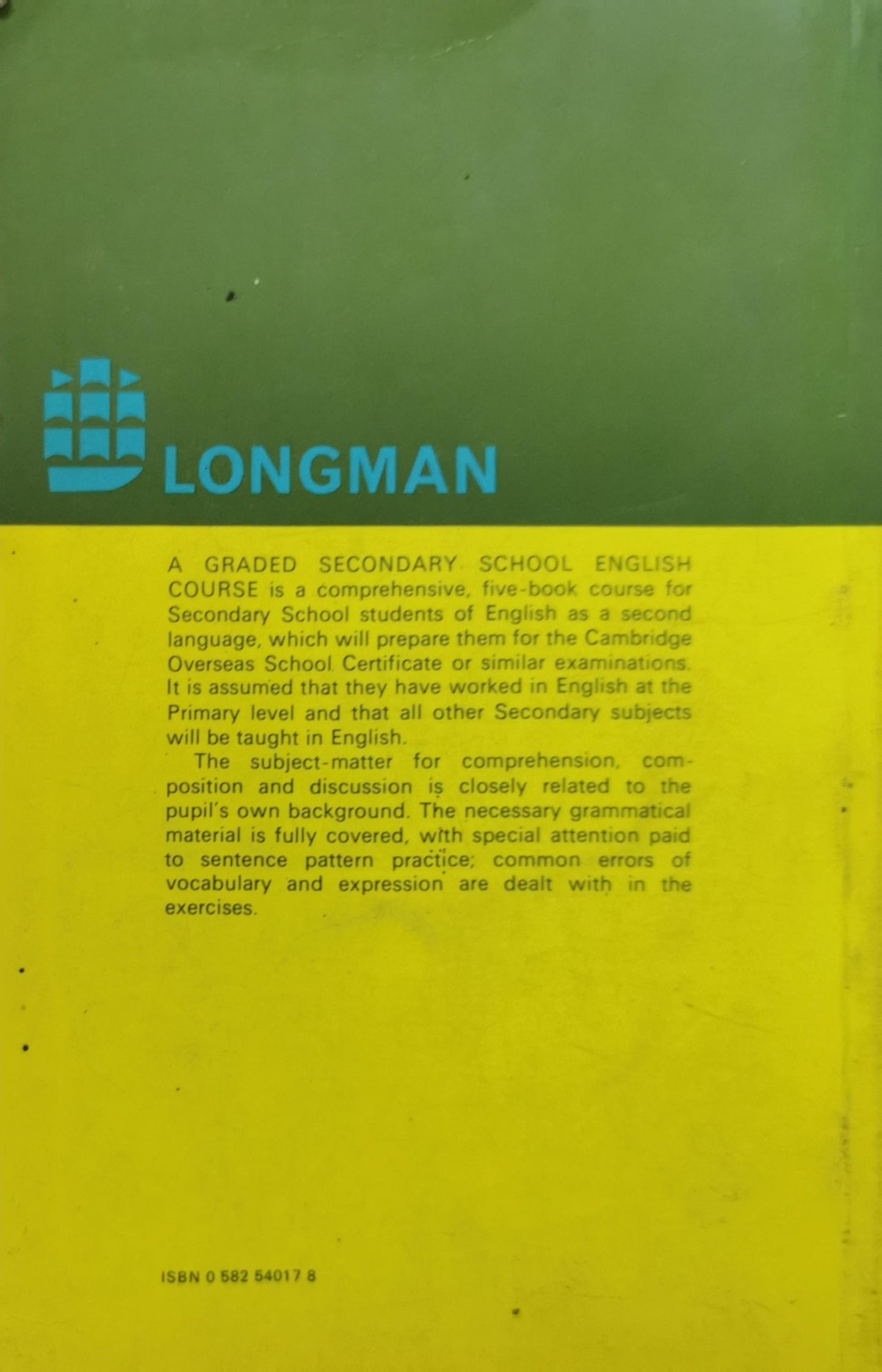 A Graded Secondary School English Course Book 5 By A.R.B. Etherton