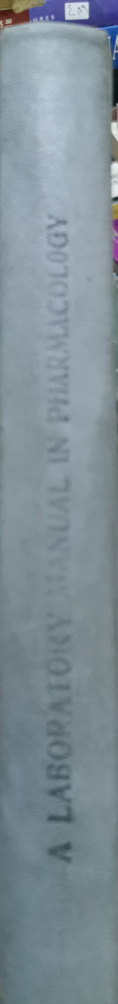 A Laboratory Manual in Pharmacology By Salah A. Abdel Tawab