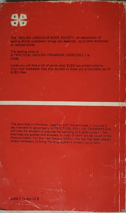 A Practical English Grammar: Exercises 1 By A.J. Thomson and A.V. Martinet