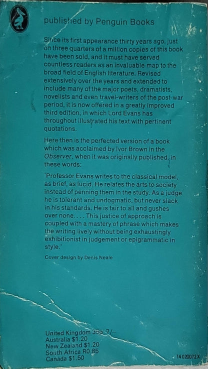 A Short History of English Literature By Ifor Evans