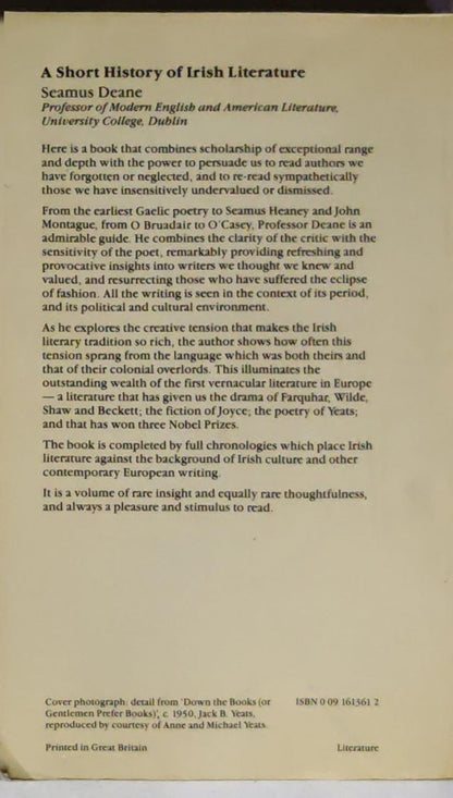 A Short History of Irish Literature