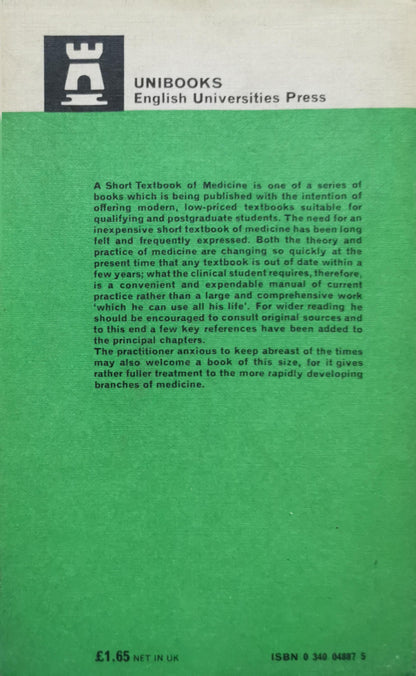 A Short Textbook of Medicine: Third Edition By J. C. Houston and C. L. Joiner and J. R. Trounce