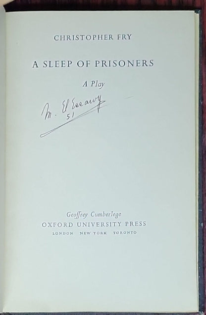 A Sleep of Prisoners: A Play