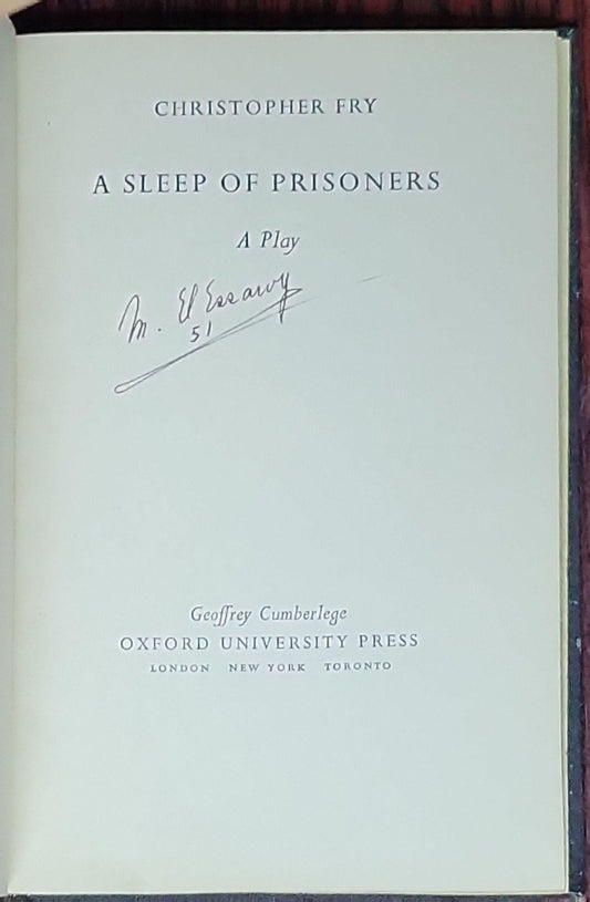 A Sleep of Prisoners: A Play