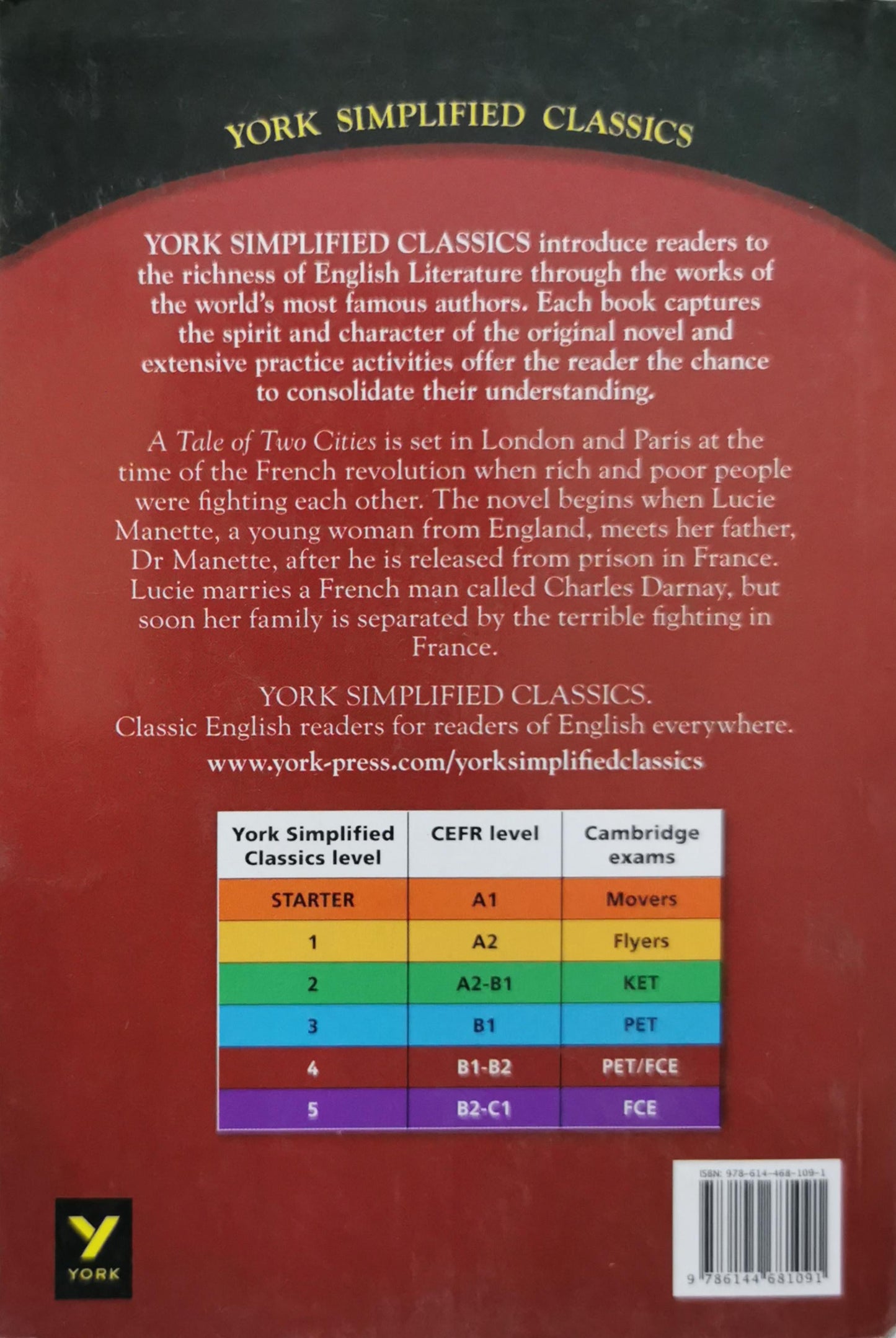 A Tale of Two Cities: York Simplified Classics Level 4 By Charles Dickens