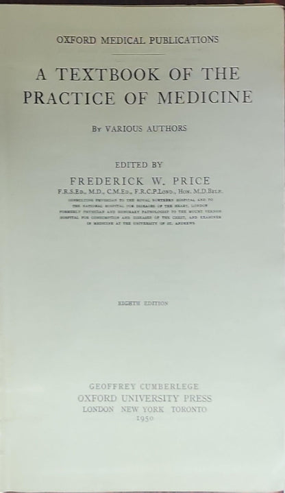 A Textbook of the Practice of Medicine: Including Sections on Diseases of the Skin & Psychological Medicine