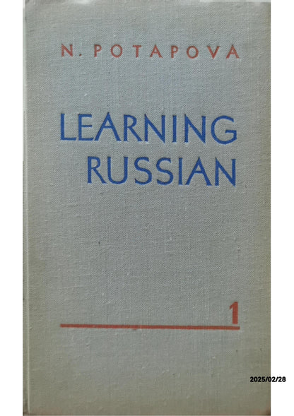 Learning Russian - Nina F. Potapova
