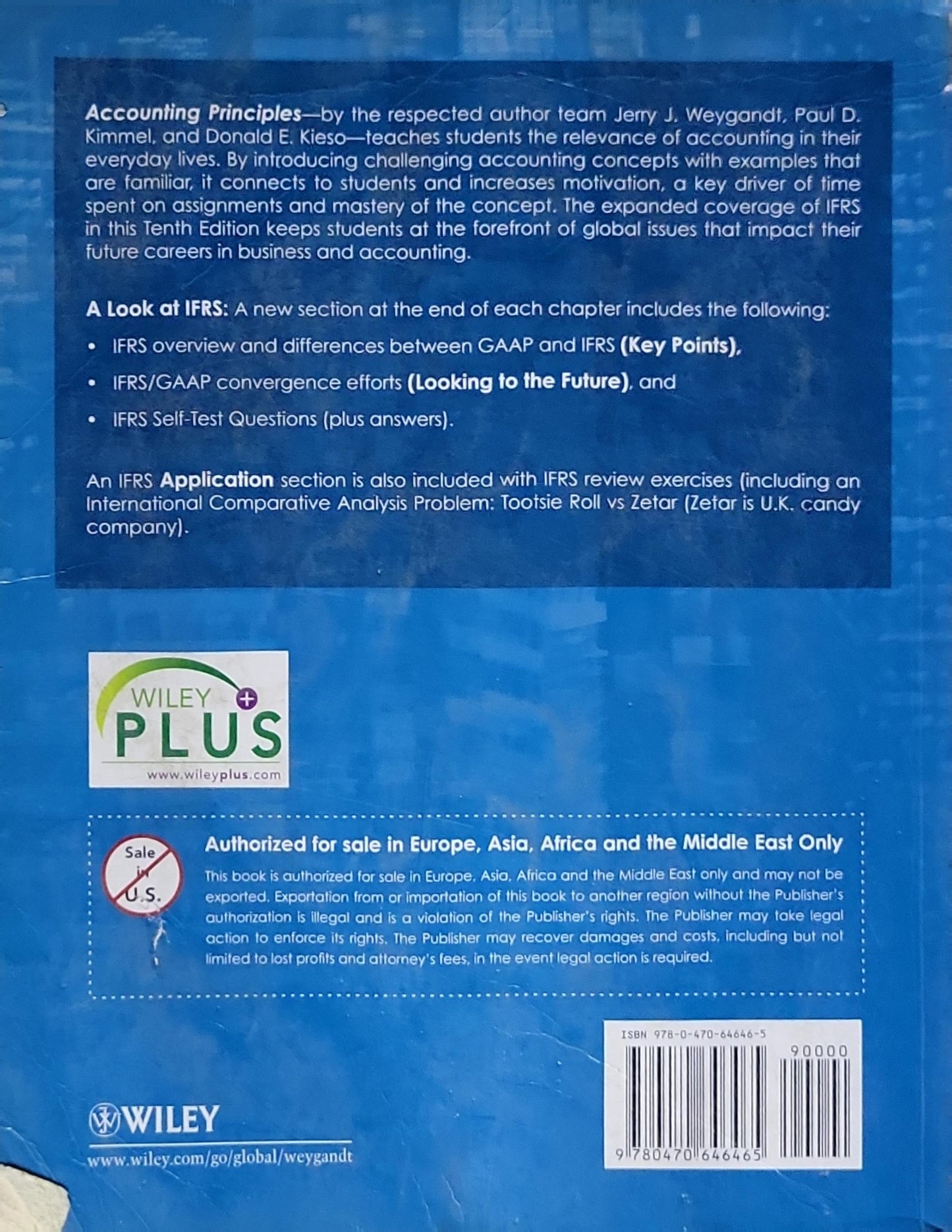 Accounting Principles: International Student Version, Tenth Edition