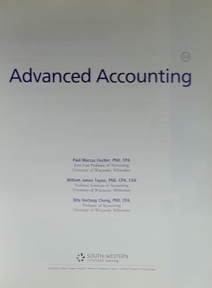 Advanced Accounting