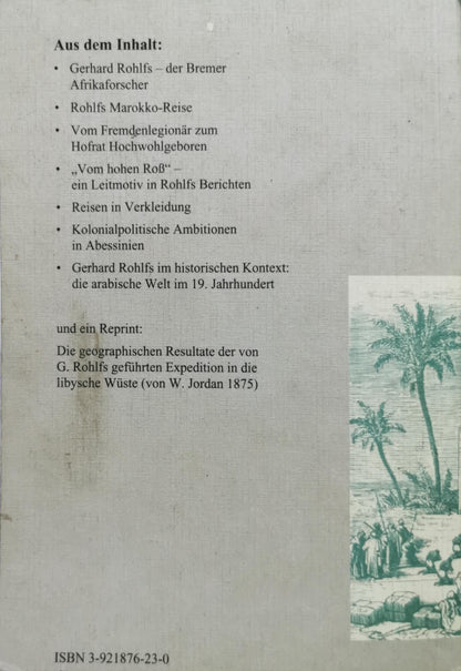 Afrika-Reise: Leben und Werk des Afrikaforschers Gerhard Rohlfs By Gerhard Rohlfs