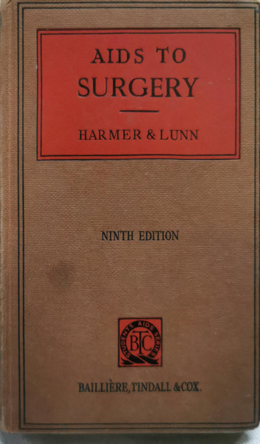 AIDS TO SURGERY By Michael Harmer and G. Maurice Lunn
