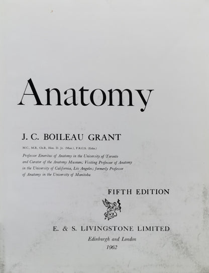 An Atlas of Anatomy By J. C. Boileau Grant