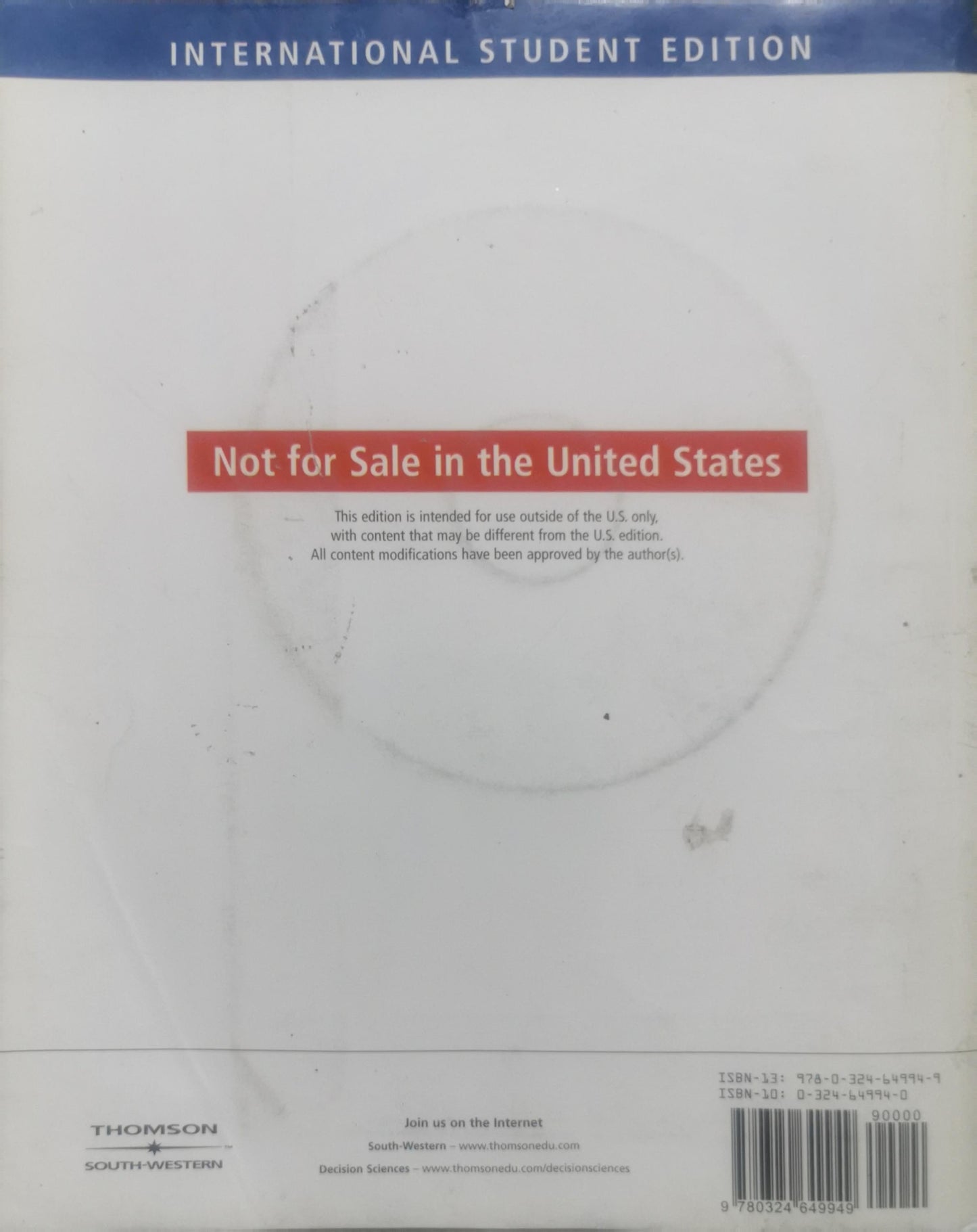 An Introduction to Management Science: Quantitative Approaches to Decision Making By Anderson and Sweeney and Williams and Martin