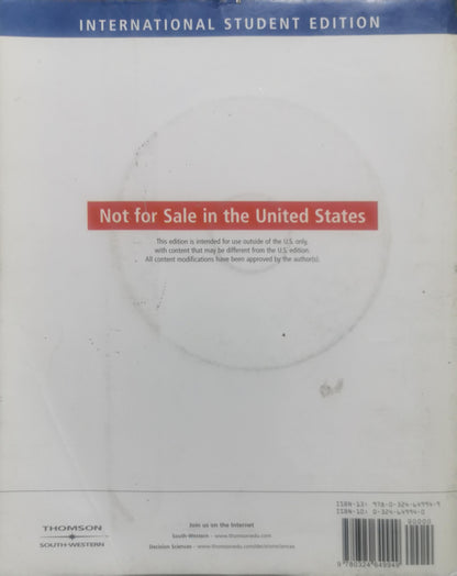 An Introduction to Management Science: Quantitative Approaches to Decision Making By Anderson and Sweeney and Williams and Martin