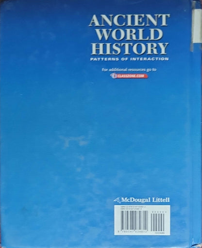 Ancient World History: Patterns of Interaction: (Atlas by Rand McNally)