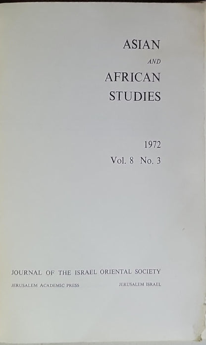 Asian and African Studies