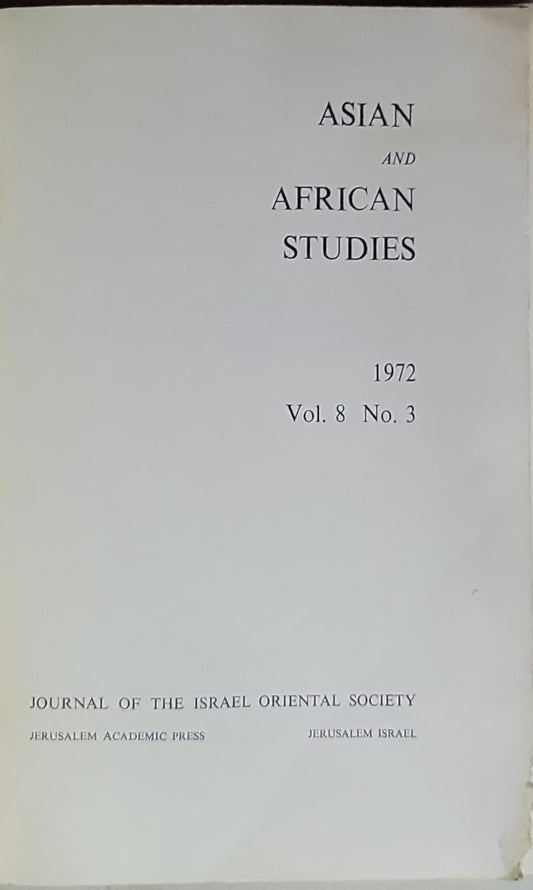 Asian and African Studies