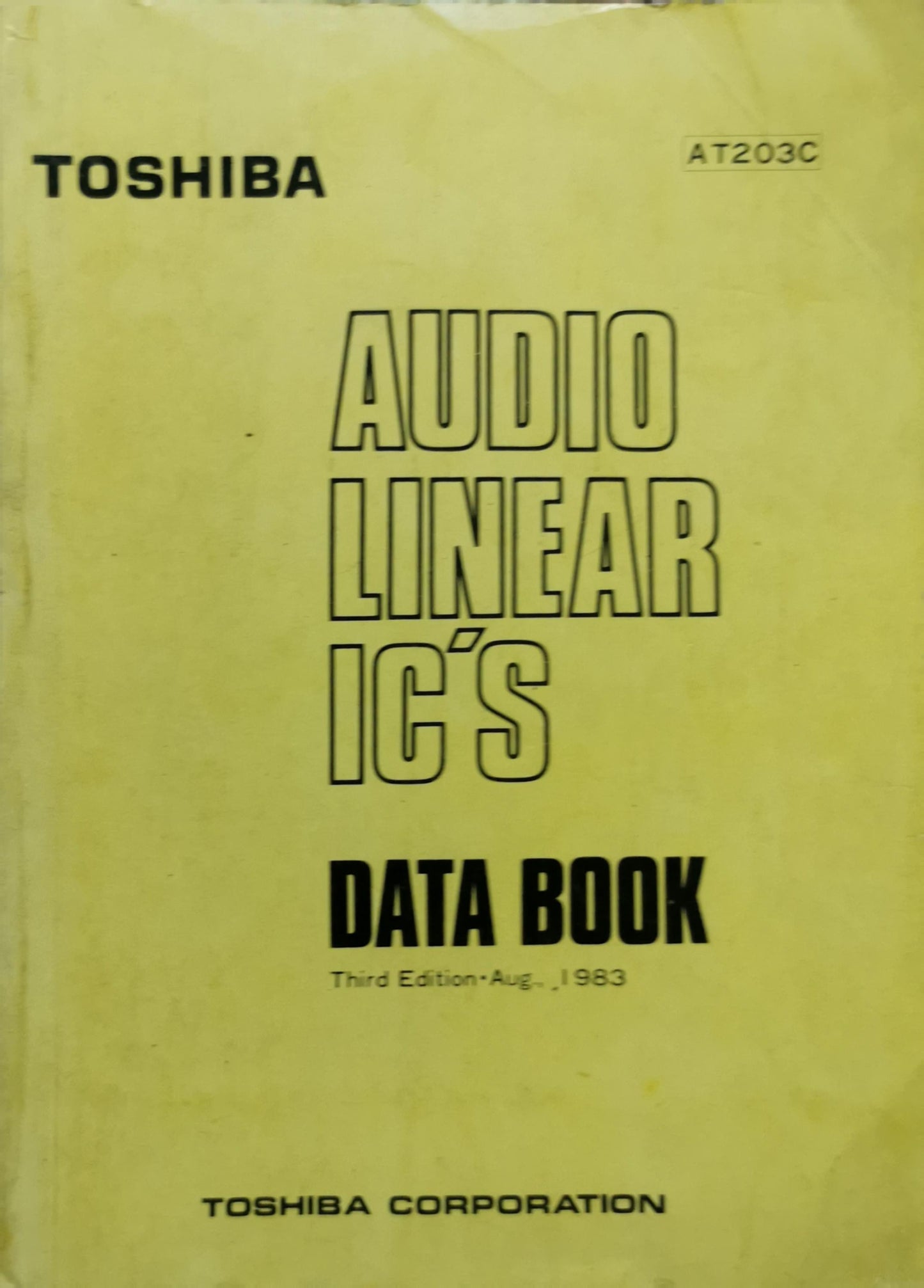 Audio Linear IC's Data Book By Toshiba