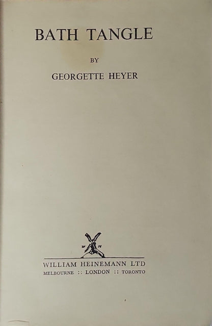 Bath Tangle By Georgette Heyer